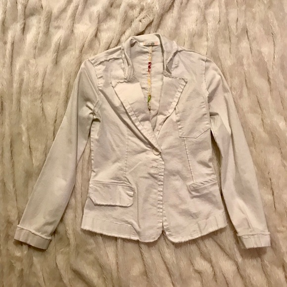 Jackets & Blazers - Deconstructed White blazer jacket